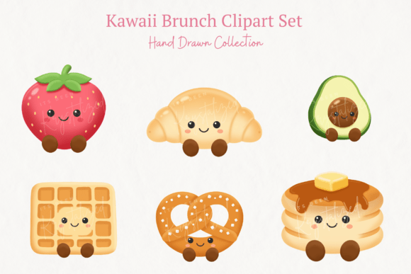 Download Kawaii Brunch Clipart Bundle - Brunch Collection