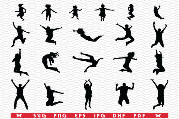 Download Jumpers, Isolated Black Silhouettes - Jumpers Collection