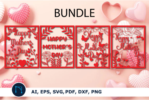 Download Happy Mother’s Day Card Bundle SVG - Happy Collection