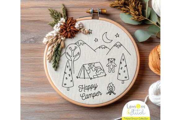 Download Happy Camper: Tent, Camping, Mountains - Happy Collection