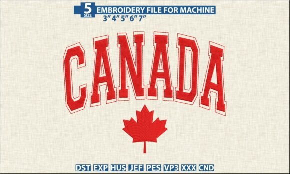 Download Canada Machine Embroidery DST PES Design - Machine embroidery dst Collection